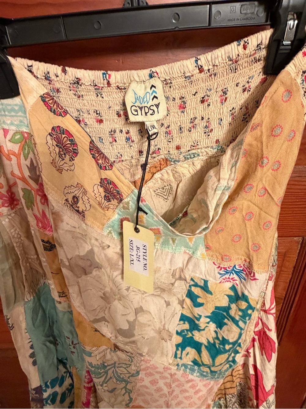 Jaded Gypsy Bohemian Patchwork Maxi Skirt NWT - Picture 5 of 6